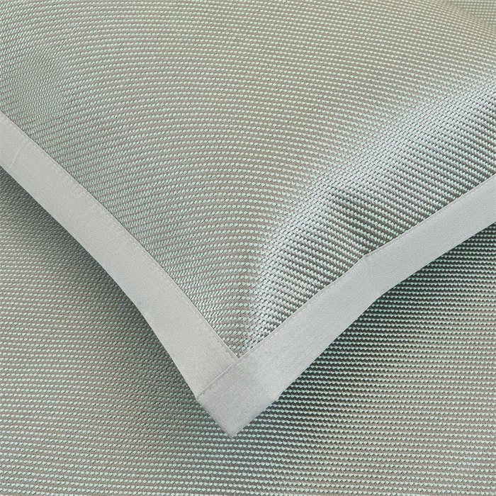 91家纺网 家纺一手货源 找家纺 雯豆家纺 2025夏季新款冰藤凉席三件套纯色绑带款冰丝凉席子素色套件 冰藤席-丝绒绿