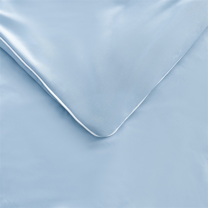 91家纺网 家纺一手货源 找家纺 雯豆家纺 2025夏季新款凉感丝夏被空调被冰丝凉感被芯纯色跑量款被子 凉感丝夏被-海湾蓝