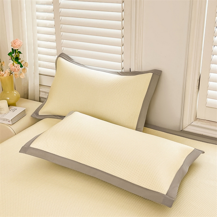 91家纺网 家纺一手货源 找家纺 雯豆家纺 2025夏季新款凉感丝夏被空调被冰丝凉感被芯纯色跑量款被子 凉感丝夏被-可可奶油