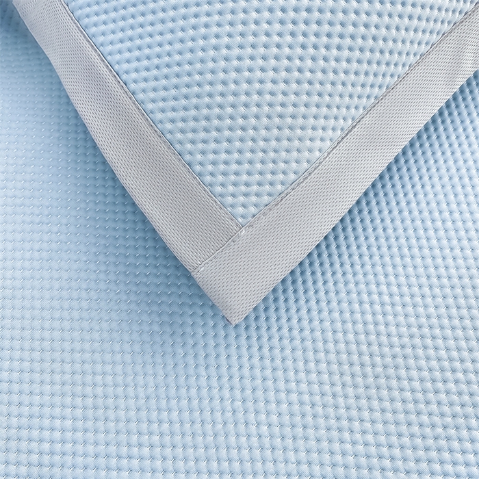 91家纺网 家纺一手货源 找家纺 雯豆家纺 2025夏季新款凉感丝夏被空调被冰丝凉感被芯纯色跑量款被子 凉感丝夏被-海湾蓝