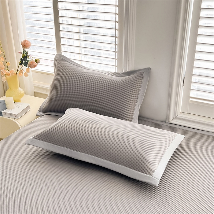 91家纺网 家纺一手货源 找家纺 雯豆家纺 2025夏季新款凉感丝夏被空调被冰丝凉感被芯纯色跑量款被子 凉感丝夏被-北极灰