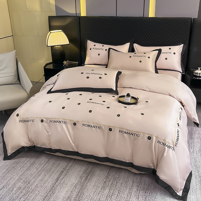 91家纺网 家纺一手货源 找家纺 狂想家 2025新款细斜纹冰丝高奢系列四件套 塞纳豆沙