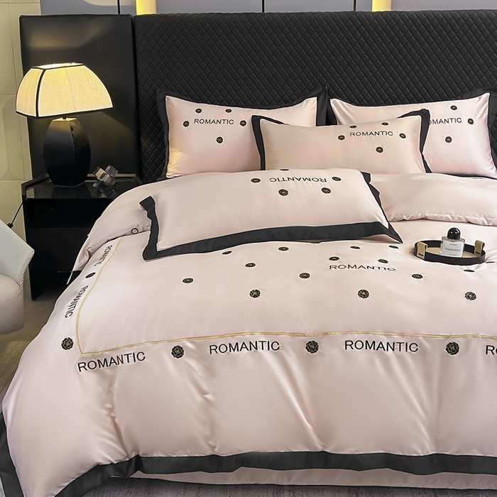 91家纺网 家纺一手货源 找家纺 狂想家 2025新款细斜纹冰丝高奢系列四件套 塞纳豆沙