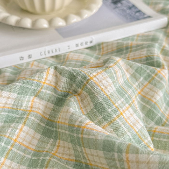 91家纺网 家纺一手货源 找家纺 梦依依 2025新款里外全棉全棉纯棉色织水洗棉夏被夏凉被空调被 春风绿