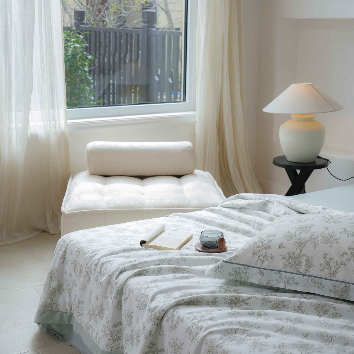 91家纺网 家纺一手货源 找家纺 丽卡家纺 2025新款小清新全棉纯棉夏被夏凉被空调被四件套 觅事-绿