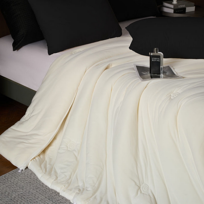 91家纺网 家纺一手货源 找家纺 （总）丽卡家纺 2025新款佩丽丝肌润养 颜玻尿酸春秋被冬被被子被芯