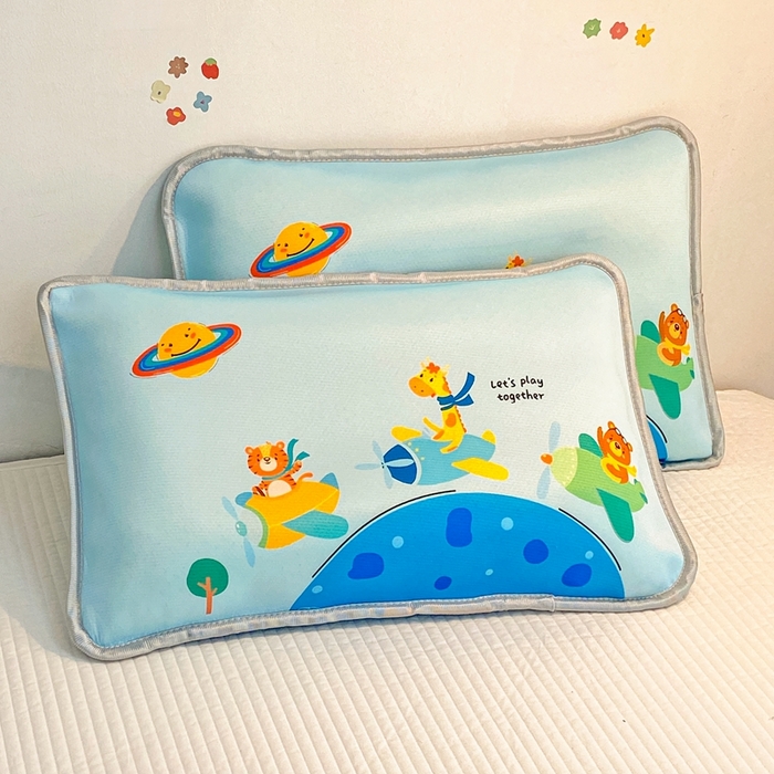 大黄蜂家居家纺 2025新款冰丝提花三明治夹层透气枕套 飞行员