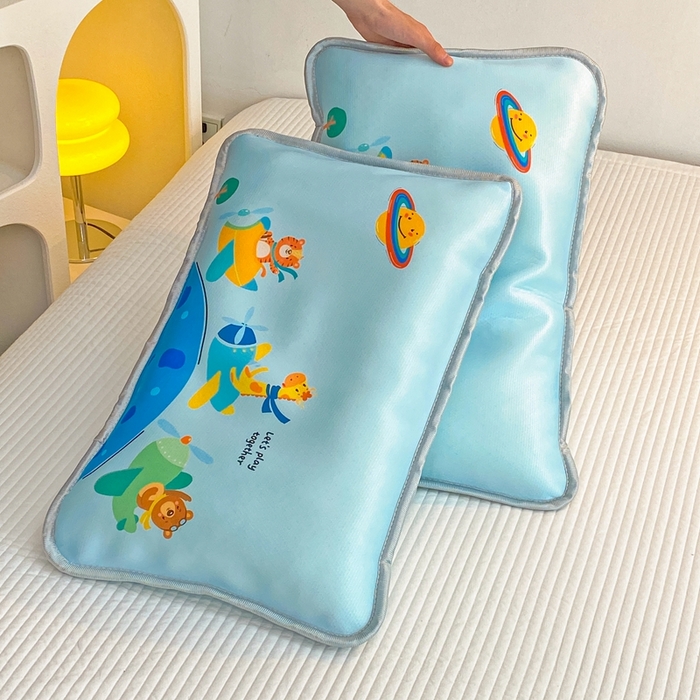 91家纺网 家纺一手货源 找家纺 大黄蜂家居家纺 2025新款冰丝提花三明治夹层透气枕套 飞行员