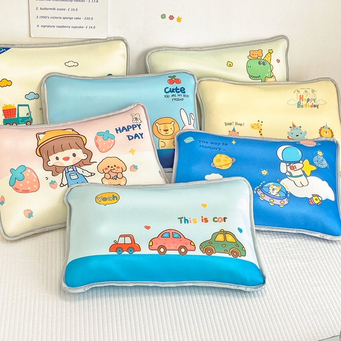 91家纺网 家纺一手货源 找家纺 大黄蜂家居家纺 2025新款冰丝提花三明治夹层透气枕套 组合图仅做展示