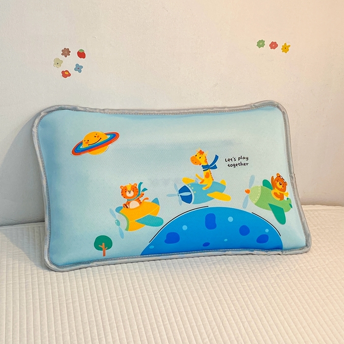 91家纺网 家纺一手货源 找家纺 大黄蜂家居家纺 2025新款冰丝提花三明治夹层透气枕套 飞行员