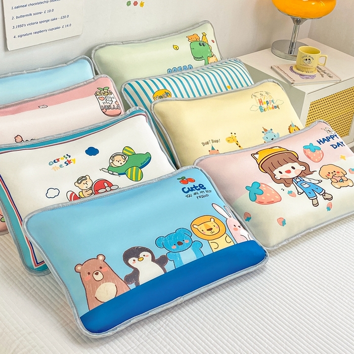 91家纺网 家纺一手货源 找家纺 大黄蜂家居家纺 2025新款冰丝提花三明治夹层透气枕套 组合图仅做展示