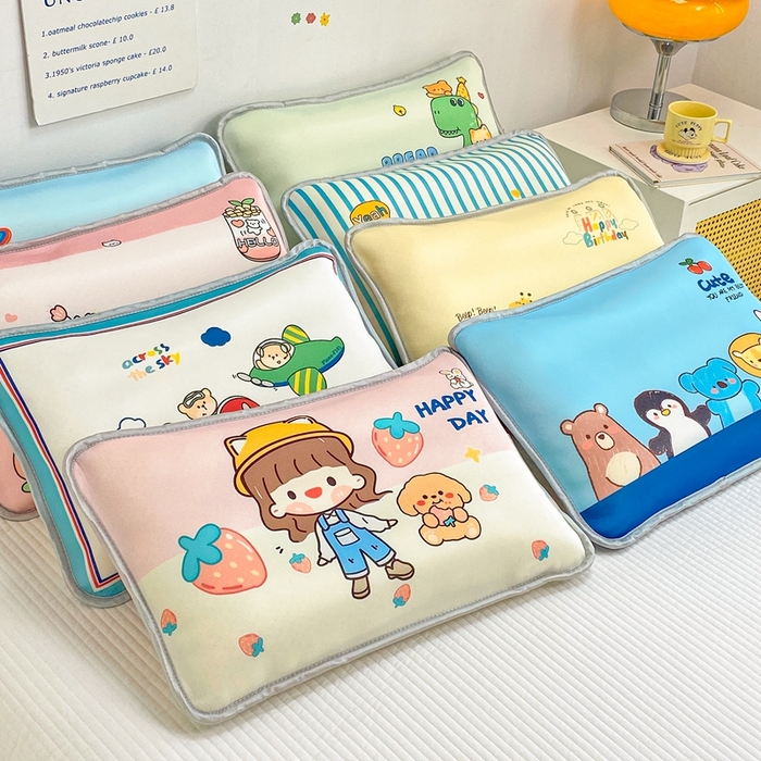 91家纺网 家纺一手货源 找家纺 大黄蜂家居家纺 2025新款冰丝提花三明治夹层透气枕套 组合图仅做展示