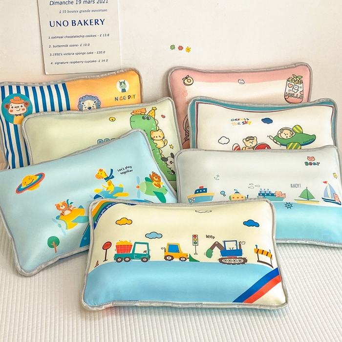 91家纺网 家纺一手货源 找家纺 大黄蜂家居家纺 2025新款冰丝提花三明治夹层透气枕套 组合图仅做展示