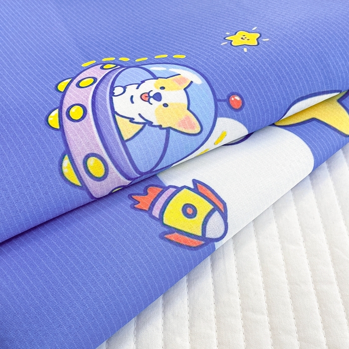 91家纺网 家纺一手货源 找家纺 大黄蜂家居家纺 2025新款冰丝提花三明治夹层透气枕套 太空旅行