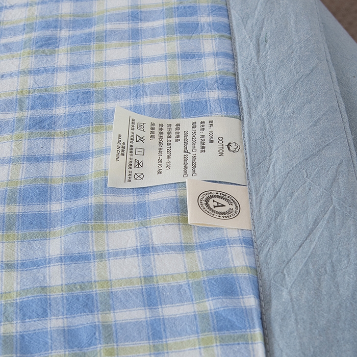 91家纺网 家纺一手货源 找家纺 （总）三俏家纺 2025新款新疆棉花被夏被100%里外全棉棉花夏被无印风全棉色织水洗棉夏凉被空调被春秋被单人可机洗-风格二