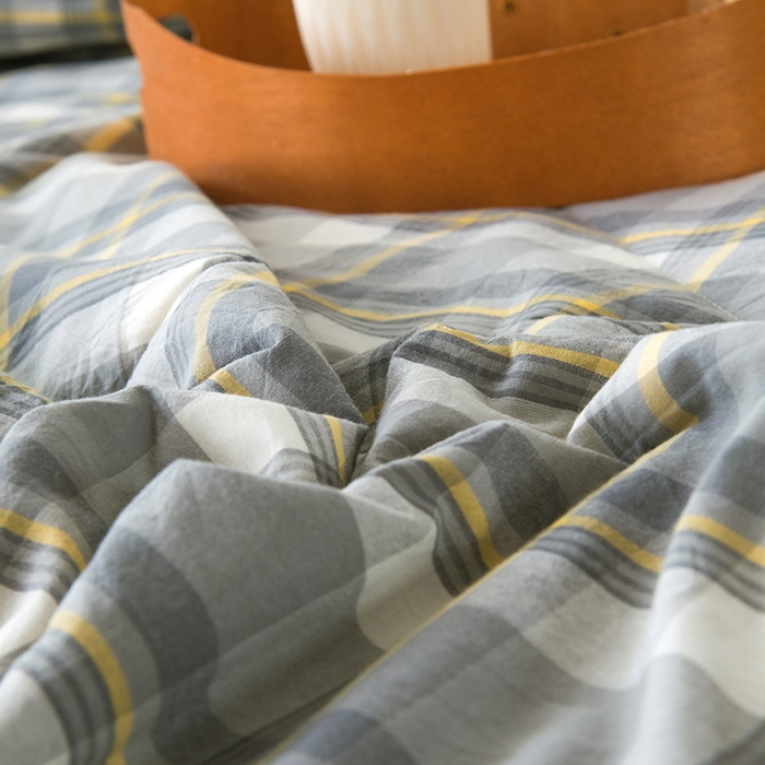 91家纺网 家纺一手货源 找家纺 三俏家纺 2025新款新疆棉花被夏被100%里外全棉棉花夏被无印风全棉色织水洗棉夏凉被空调被春秋被单人可机洗-风格二 密语