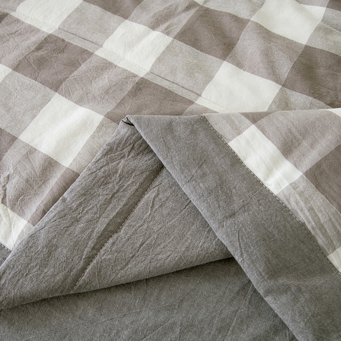 91家纺网 家纺一手货源 找家纺 三俏家纺 2025新款新疆棉花被夏被100%里外全棉棉花夏被无印风全棉色织水洗棉夏凉被空调被春秋被单人可机洗-风格二 雨蒙