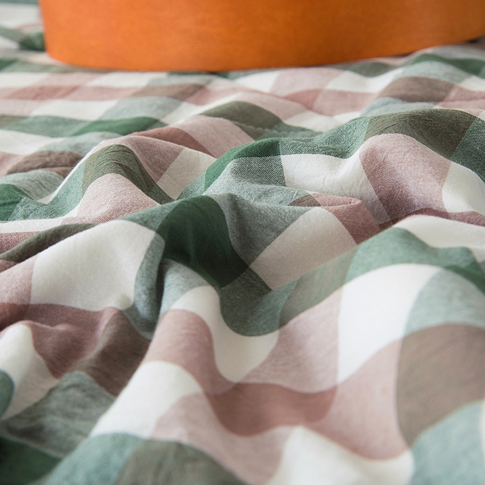 91家纺网 家纺一手货源 找家纺 三俏家纺 2025新款新疆棉花被夏被100%里外全棉棉花夏被无印风全棉色织水洗棉夏凉被空调被春秋被单人可机洗-风格二 青山