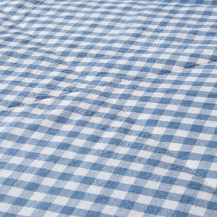 91家纺网 家纺一手货源 找家纺 三俏家纺 2025新款新疆棉花被夏被100%里外全棉棉花夏被无印风全棉色织水洗棉夏凉被空调被春秋被单人可机洗-风格二 煮雨