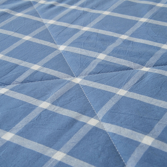 91家纺网 家纺一手货源 找家纺 三俏家纺 2025新款新疆棉花被夏被100%里外全棉棉花夏被无印风全棉色织水洗棉夏凉被空调被春秋被单人可机洗-风格二 上野