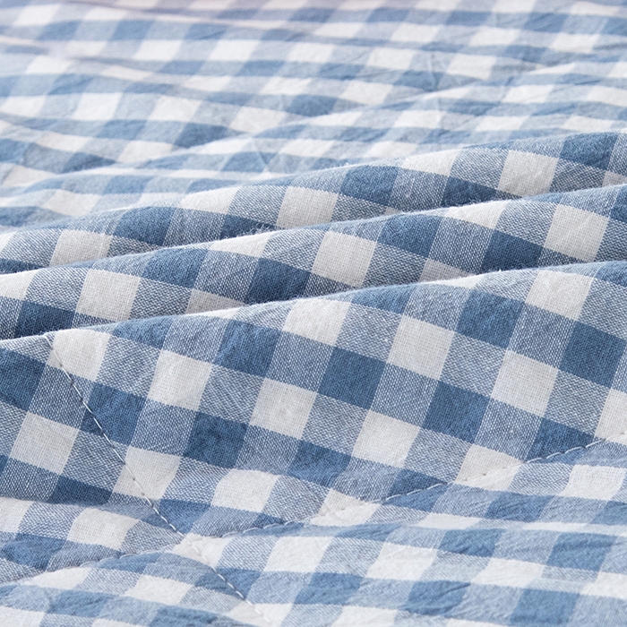 91家纺网 家纺一手货源 找家纺 三俏家纺 2025新款新疆棉花被夏被100%里外全棉棉花夏被无印风全棉色织水洗棉夏凉被空调被春秋被单人可机洗-风格二 煮雨