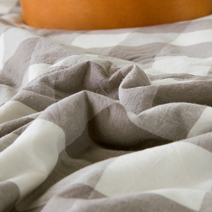 91家纺网 家纺一手货源 找家纺 三俏家纺 2025新款新疆棉花被夏被100%里外全棉棉花夏被无印风全棉色织水洗棉夏凉被空调被春秋被单人可机洗-风格二 雨蒙