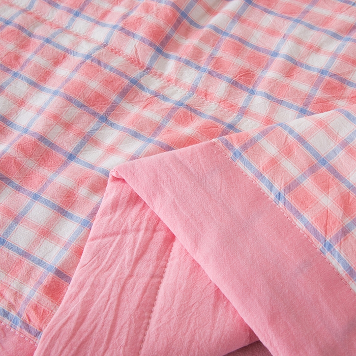 91家纺网 家纺一手货源 找家纺 三俏家纺 2025新款新疆棉花被夏被100%里外全棉棉花夏被无印风全棉色织水洗棉夏凉被空调被春秋被单人可机洗-风格二 若梦