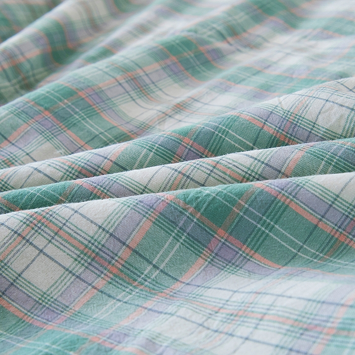 91家纺网 家纺一手货源 找家纺 三俏家纺 2025新款新疆棉花被夏被100%里外全棉棉花夏被无印风全棉色织水洗棉夏凉被空调被春秋被单人可机洗-风格二 海潮