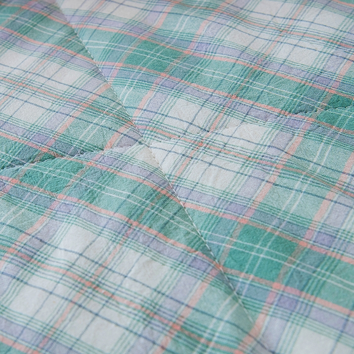 91家纺网 家纺一手货源 找家纺 三俏家纺 2025新款新疆棉花被夏被100%里外全棉棉花夏被无印风全棉色织水洗棉夏凉被空调被春秋被单人可机洗-风格二 海潮