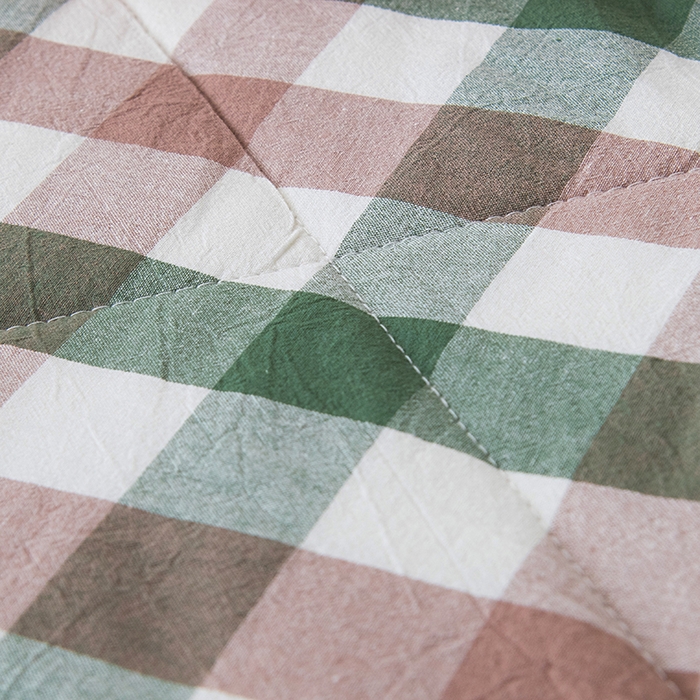 91家纺网 家纺一手货源 找家纺 三俏家纺 2025新款新疆棉花被夏被100%里外全棉棉花夏被无印风全棉色织水洗棉夏凉被空调被春秋被单人可机洗-风格二 青山