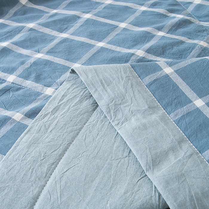 91家纺网 家纺一手货源 找家纺 三俏家纺 2025新款新疆棉花被夏被100%里外全棉棉花夏被无印风全棉色织水洗棉夏凉被空调被春秋被单人可机洗-风格二 上野