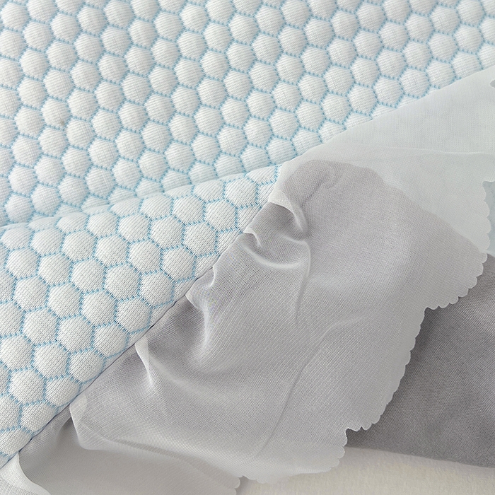 91家纺网 家纺一手货源 找家纺 梦舒羽 2025春夏新款冰豆豆花边双人单枕套枕套单件 冰豆豆-小熊蓝