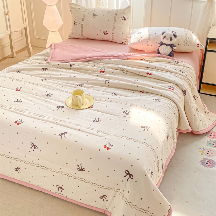 91家纺网 家纺一手货源 找家纺 2025梦初语新款水洗棉印花棉花被 遇见