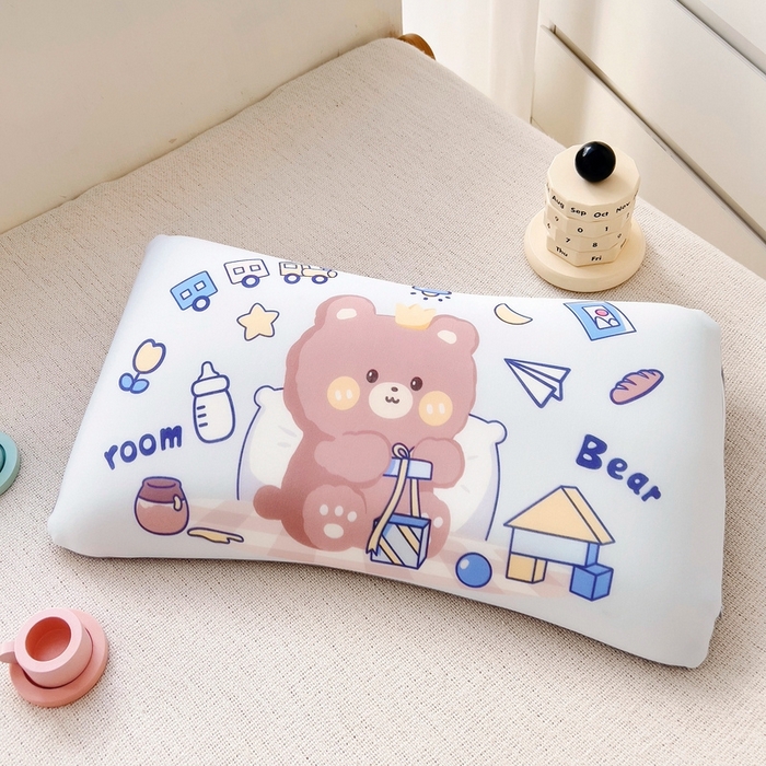 91家纺网 家纺一手货源 找家纺 2025新款卡通凉感丝亲肤枕 礼物熊50*30*4 