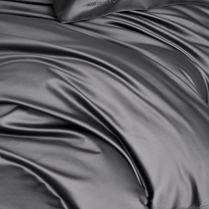 91家纺网 家纺一手货源 找家纺 佳汐蓝 2025新款奢简高支棉柔雾奢缎长绒棉四件套券后不低于628/648元 百慕灰