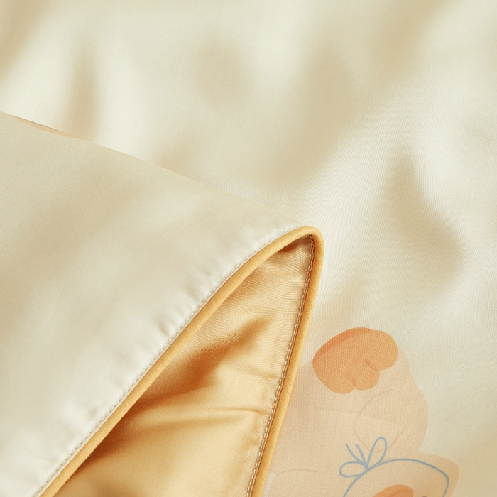 91家纺网 家纺一手货源 找家纺 荷马之梦 2025新款A类60s原创手绘卡通大豆纤维儿童夏被 毛绒鸭