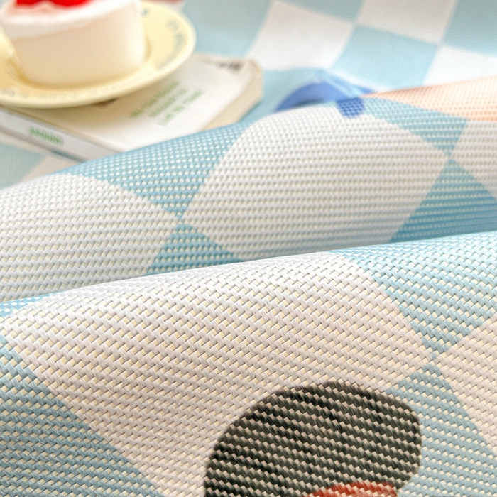 91家纺网 家纺一手货源 找家纺 迪乐妮 2025新款印花真冰藤冰凉席 吒儿