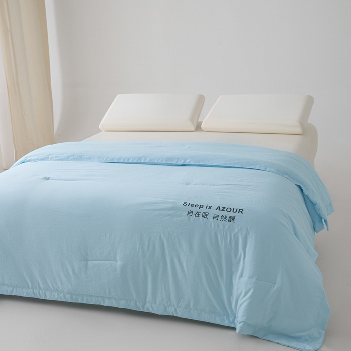 91家纺网 家纺一手货源 找家纺 闲鱼家纺 2025新款某朵同款深睡Pro夏被 自在眠  自然醒 克莱茵蓝