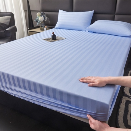 91家纺网 家纺一手货源 找家纺 （总）2025新款DT系列缎条制造工艺色丁光泽感凉感床笠 