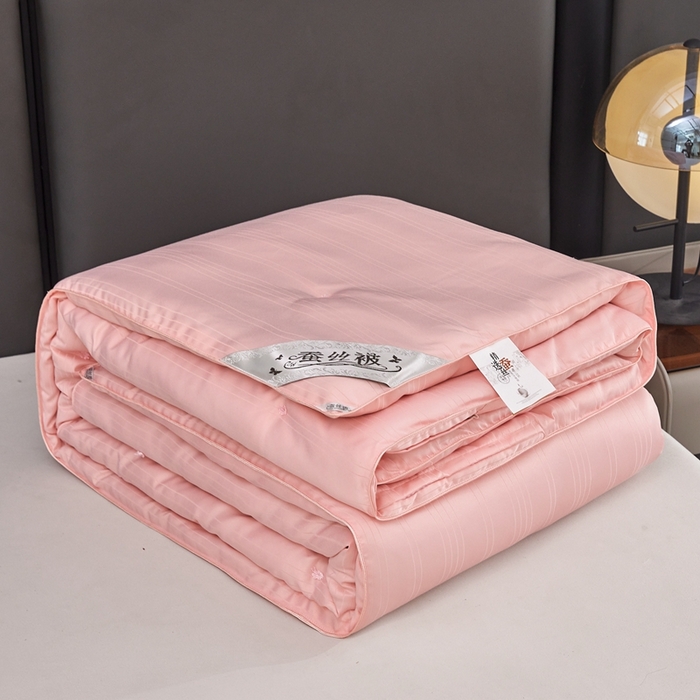 91家纺网 家纺一手货源 找家纺 （总）金同成家纺 2025新款缎条蚕丝被春秋被子母被冬被子被芯