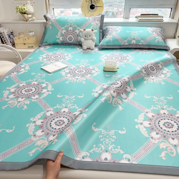 91家纺网 家纺一手货源 找家纺 （总）斯尔顿 2025新款炭光冰丝凉席