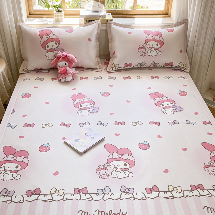 91家纺网 家纺一手货源 找家纺 （总）博雅 2025新款三丽欧A类小版数码印花1200D冰丝凉席凉席席子