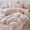 91家纺网 家纺一手货源 找家纺 吾欢心 2025新款韩版花边水洗双层纱四件套夏被四件套（棚拍图） 海棠花开