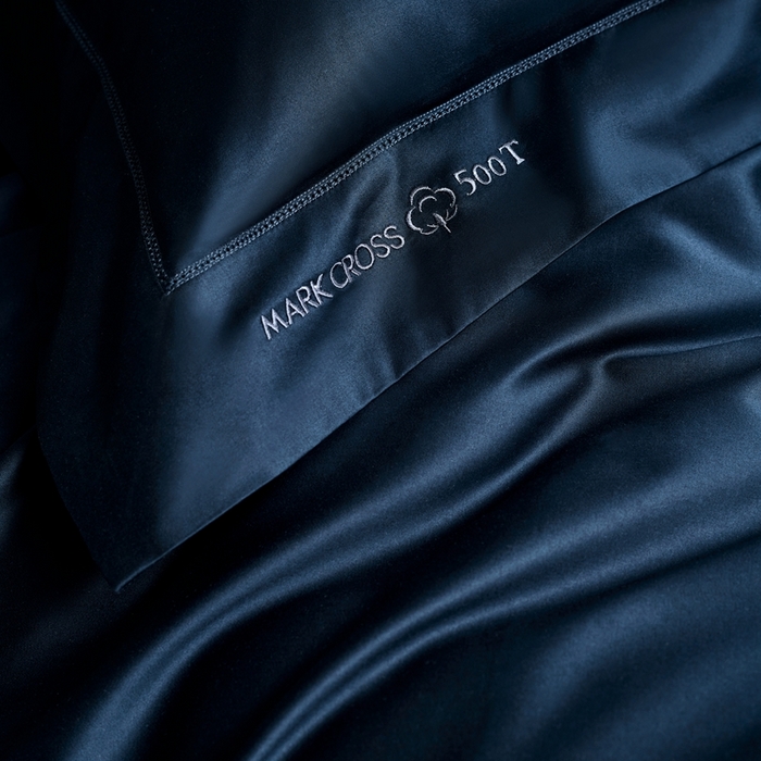 91家纺网 家纺一手货源 找家纺 佳汐蓝 2025新款奢简高支棉柔雾奢缎长绒棉四件套券后不低于628/648元 风暴蓝