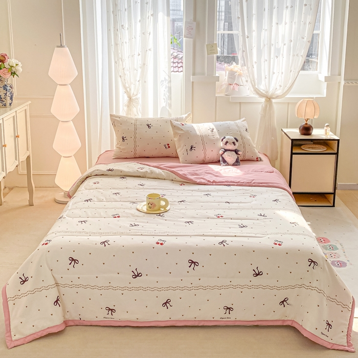 91家纺网 家纺一手货源 找家纺 2025梦初语新款水洗棉印花棉花被 遇见