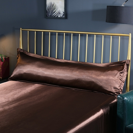 91家纺网 家纺一手货源 找家纺 【蒂梵熙家纺】双人枕套 2025新款水洗真丝单品长枕套1.2米1.5m双人枕套冰丝枕套丝绸枕头套