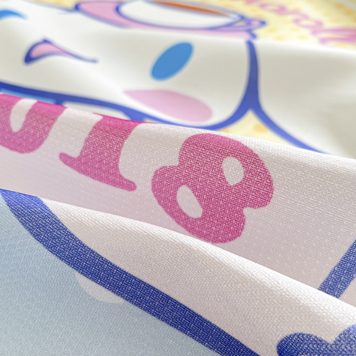 91家纺网 家纺一手货源 找家纺 博雅 2025新款三丽欧A类大版数码印花1200D冰丝凉席凉席席子 欢乐玉桂狗