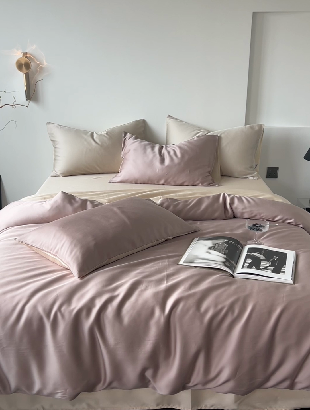 91家纺网 家纺一手货源 找家纺 简纯主义 2025新款60s兰精天丝纯色四件套 兰黛