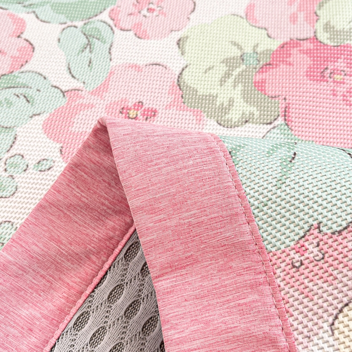 91家纺网 家纺一手货源 找家纺 迪乐妮 2025新款印花真冰藤冰凉席 繁花