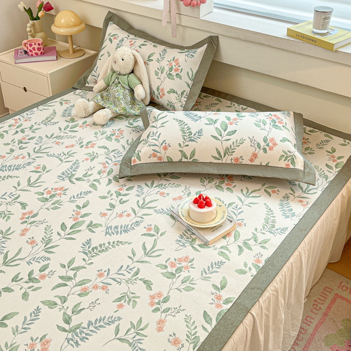 91家纺网 家纺一手货源 找家纺 （总）迪乐妮 2025新款印花真冰藤冰凉席